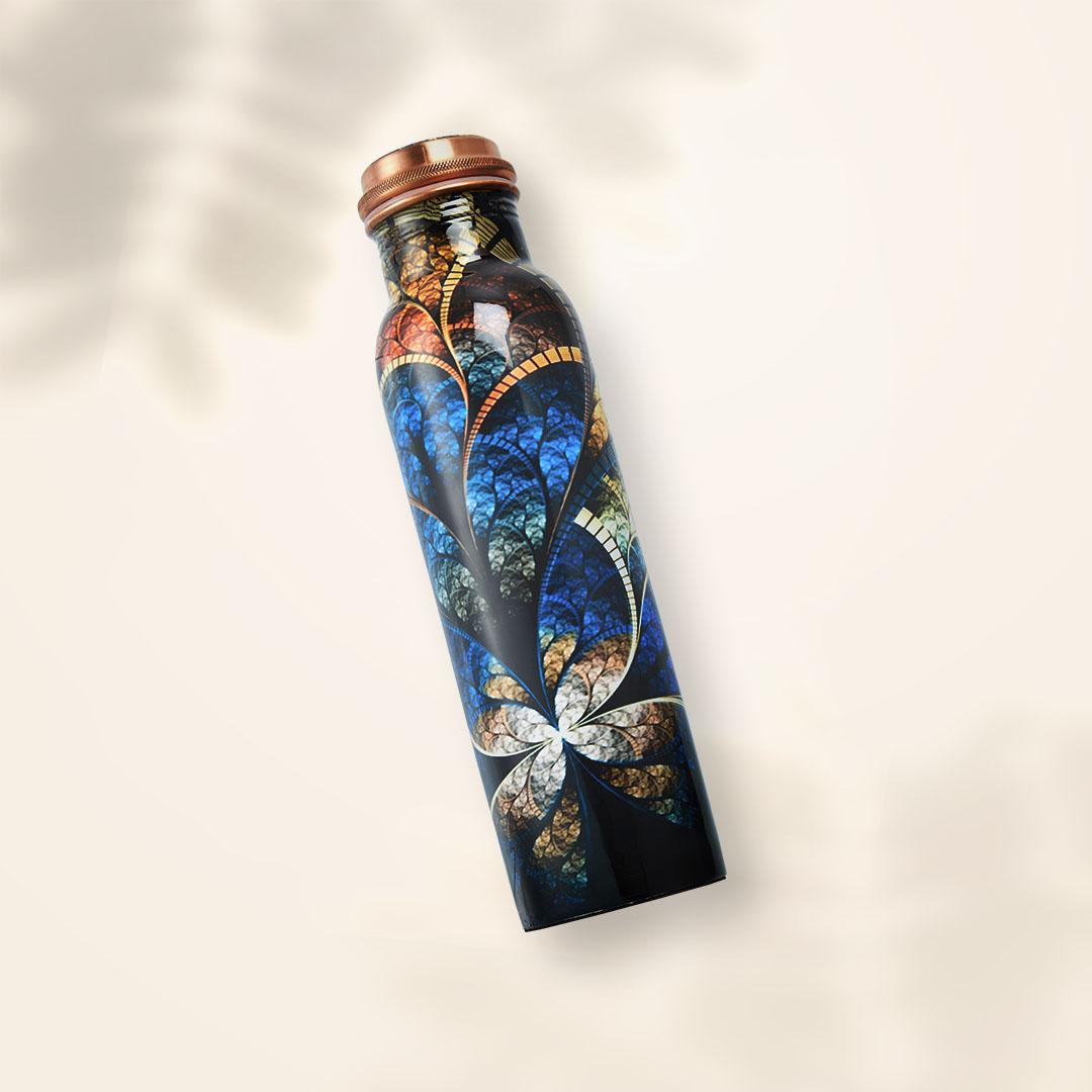 Artistic Print Copper Water Bottle | 1l