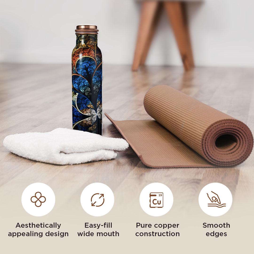 Artistic Print Copper Water Bottle | 1l